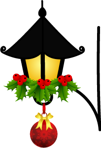 Streetlamp decorated